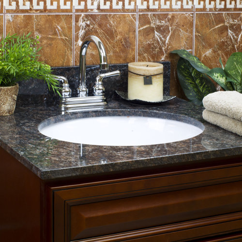 LessCare 43'' Granite Single Bathroom Vanity Top with Sink & Reviews